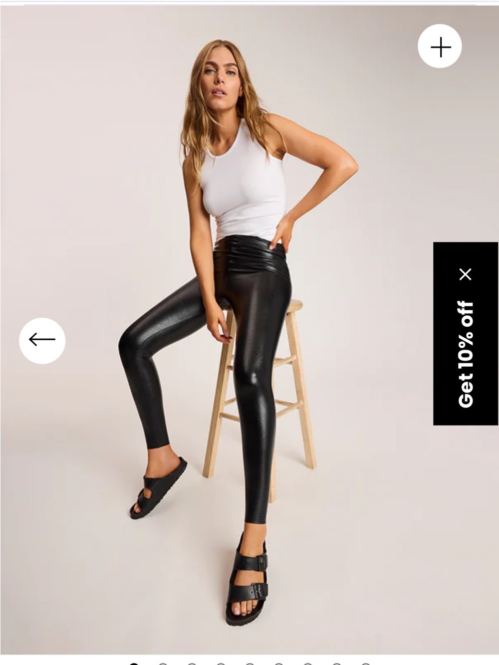 Commando Black Faux-Leather Leggings Size XL Extra Large